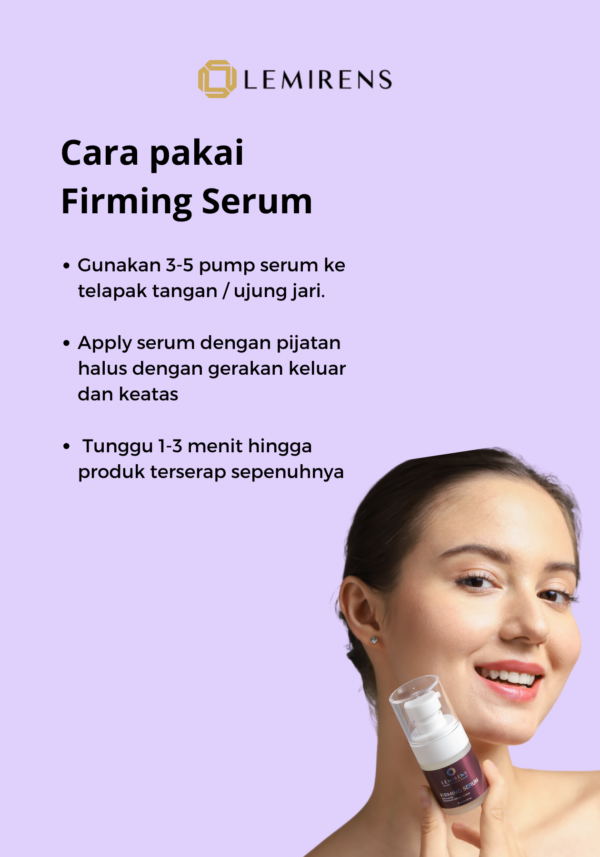 cara pakai firming serum